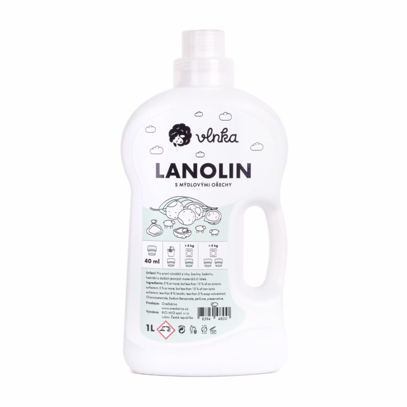 Lanolín s mydlovými orechmi 1l