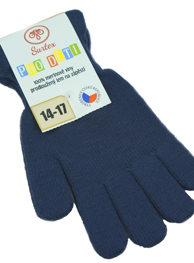 Detské rukavice Surtex - 100% merino - Modré